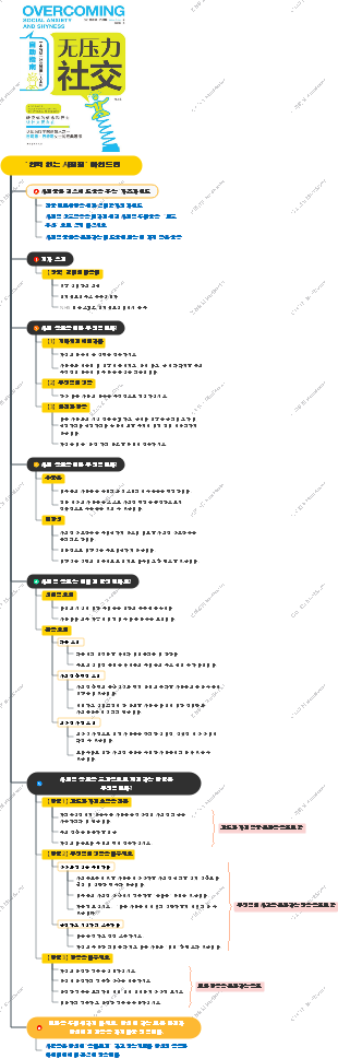 압력 없는 사회화 마인드맵