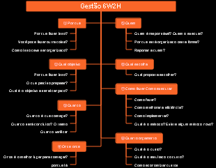 Fase de inicialização do gerenciamento de projetos gerenciamento 6W2H