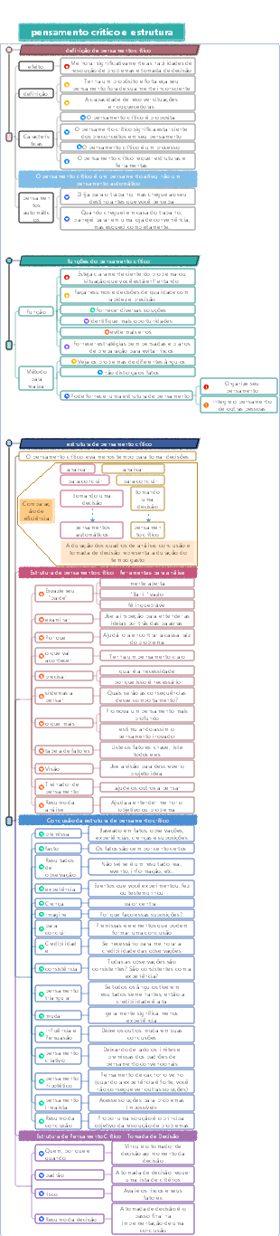 pensamento crítico e estrutura