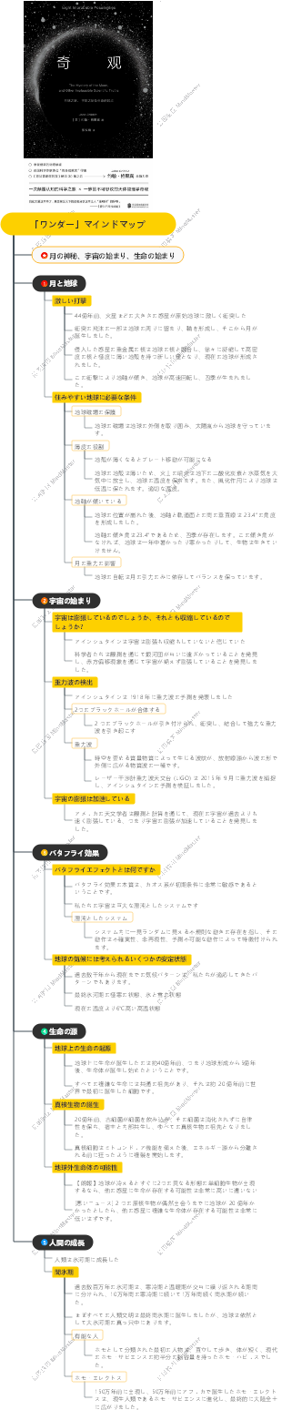 「ワンダー」マインドマップ