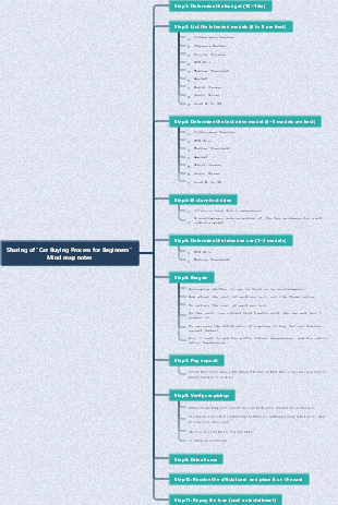 Car buying process for novices (within 10w)