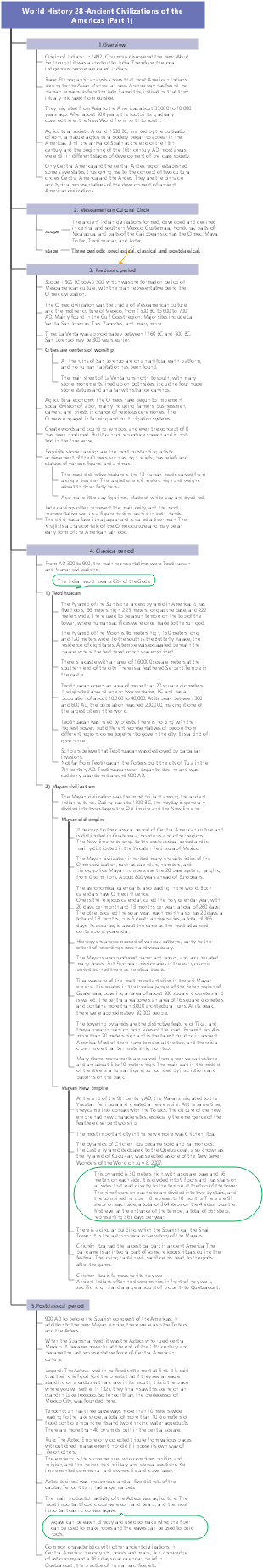 World History 28-Ancient Civilizations of the Americas (Part 1)