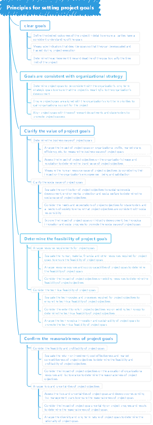 Principles for setting project goals