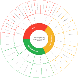 How to report the progress of multiple projects