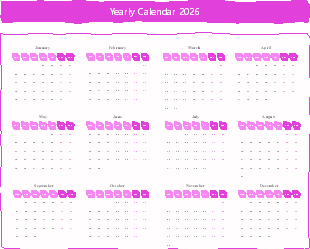 Yearly Calendar 2026