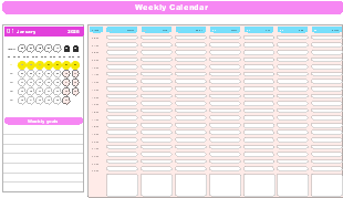 Weekly Calendar 2026