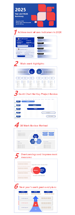2025 Year - end Work Summary Template