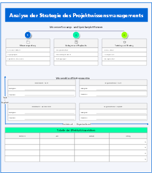 Analyse der Strategie des Projektwissensmanagements