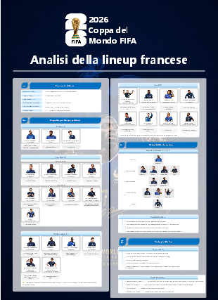 Analisi della lineup francese