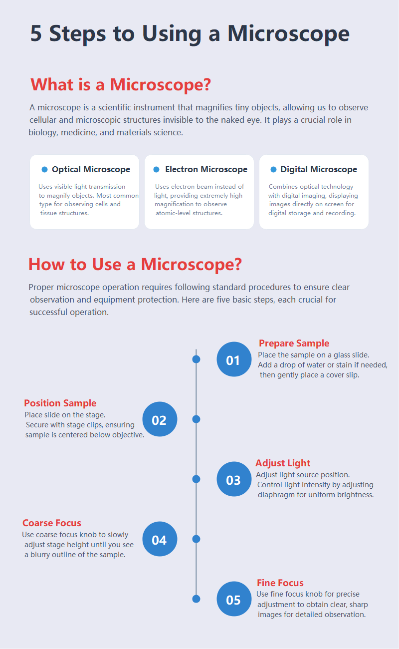 5 Steps to Using a Microscope
