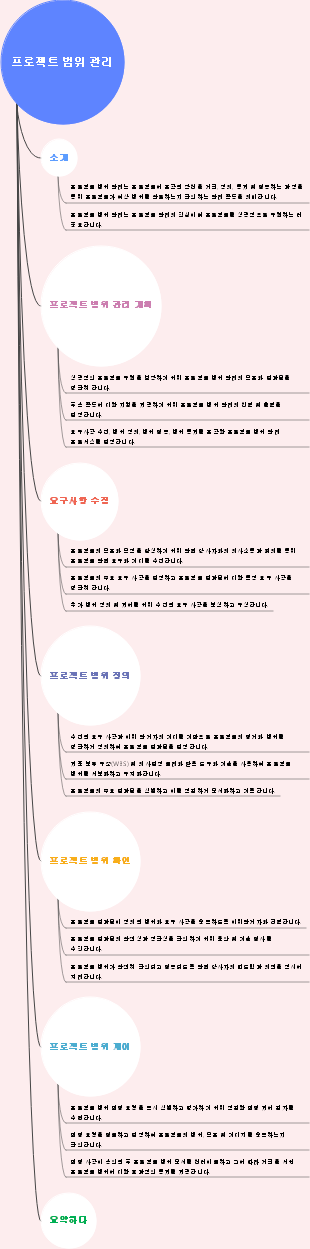 프로젝트 범위 관리