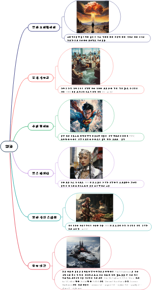 Midjourney 영화 감각 프롬프트 단어