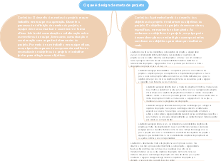 O que é design de meta de projeto