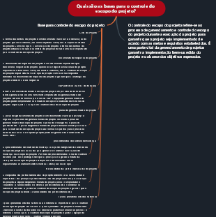 Quais são as bases para o controle do escopo do projeto