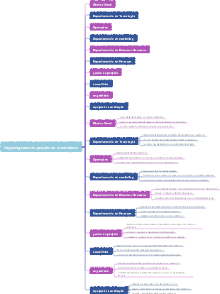 Organograma do projeto da construtora