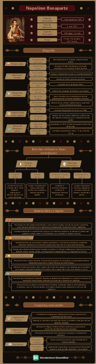 Famoso estadista Napoleón