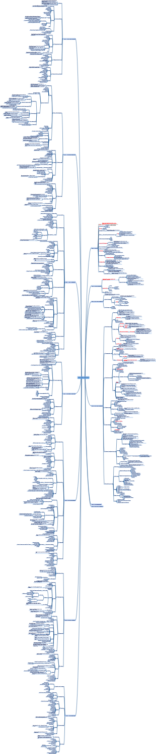 „PMBOK 6th Edition“ Allgemeine Mindmap für PMP-Projektmanagement