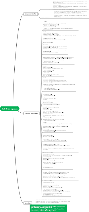 Fitness-Trainingsplan-Mindmap