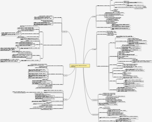 Mindmap der sieben wichtigsten Nährstoffe in der Ernährung