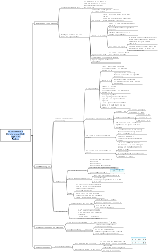 Analytische Mindmap von Benzodiazepin-Sedativa-Hypnotika