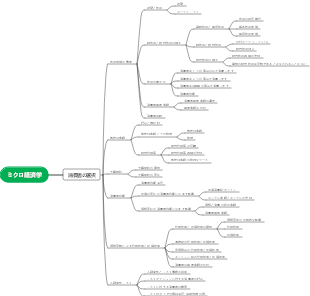ミクロ経済学の消費者選択マインド マップ
