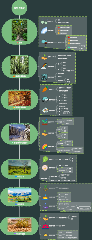 植生概要マインドマップ