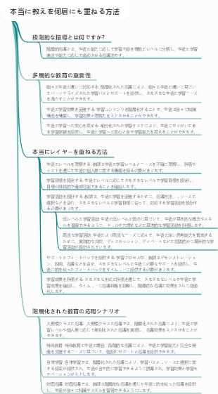 本当に教育を何層にも重ねる方法