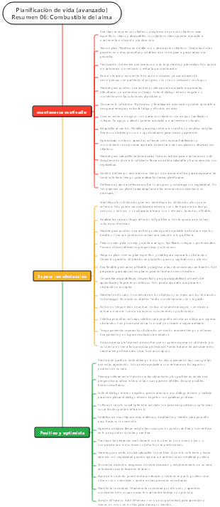 Planificación de vida (avanzada) Resumen 06 Combustible espiritual