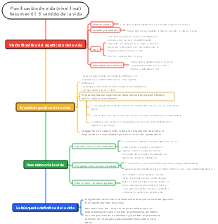 Planificación de vida (nivel final) Resumen 01 Significado de la vida