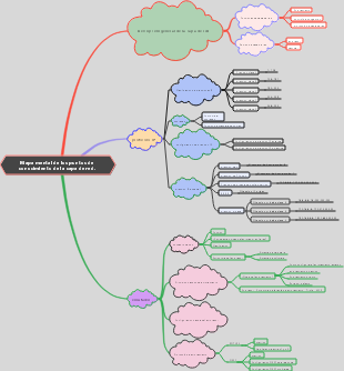 Mapa mental del punto de conocimiento de la capa de red de la red informática