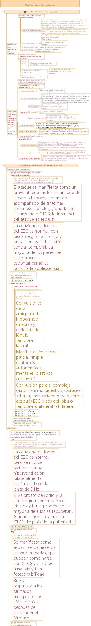 Clasificación médica de la epilepsia.