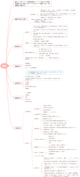 肺がん (1) マインドマップ