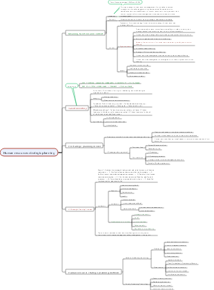 Human resources strategic planning mind map