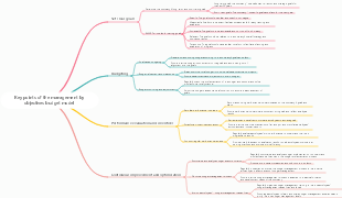 Key points of the management by objectives budget model