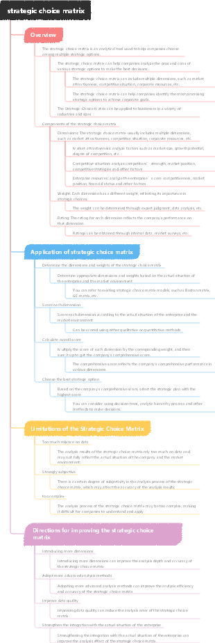 strategic choice matrix