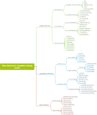 Three-dimensional competitive strategy model