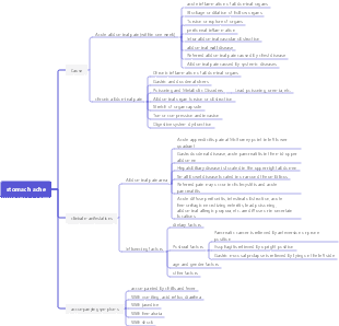 Abdominal pain mind map