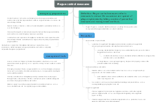 Plague control measures