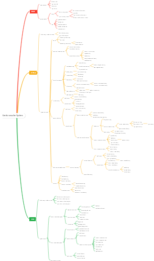 Medical coronary system mind map