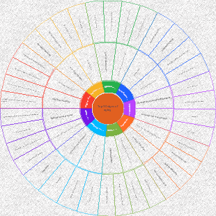 Mind map of the top ten signs of aging