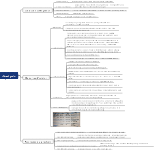 Chest pain mind map