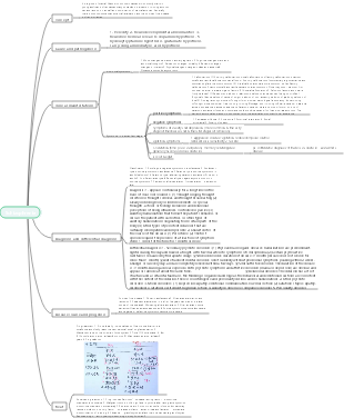 Schizophrenia mind map
