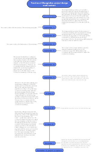 Project review timeline