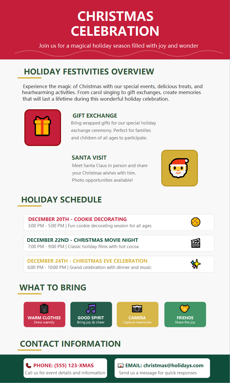 Festive Christmas Celebration Event