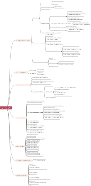 Mappa mentale del piano di progetto