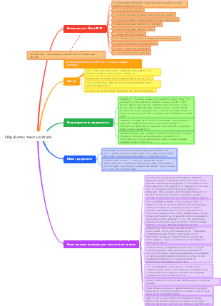 Обработка текста в Word