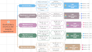 Grafico della struttura del reparto ospedaliero