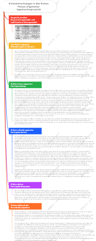 Risiken in der Anfangsphase allgemeiner Ingenieurbauprojekte