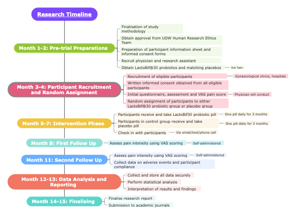 research timeline