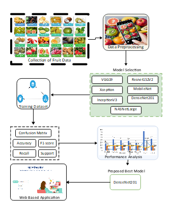 Fruit Classification Model Selection and Performance Analysis Flowchart